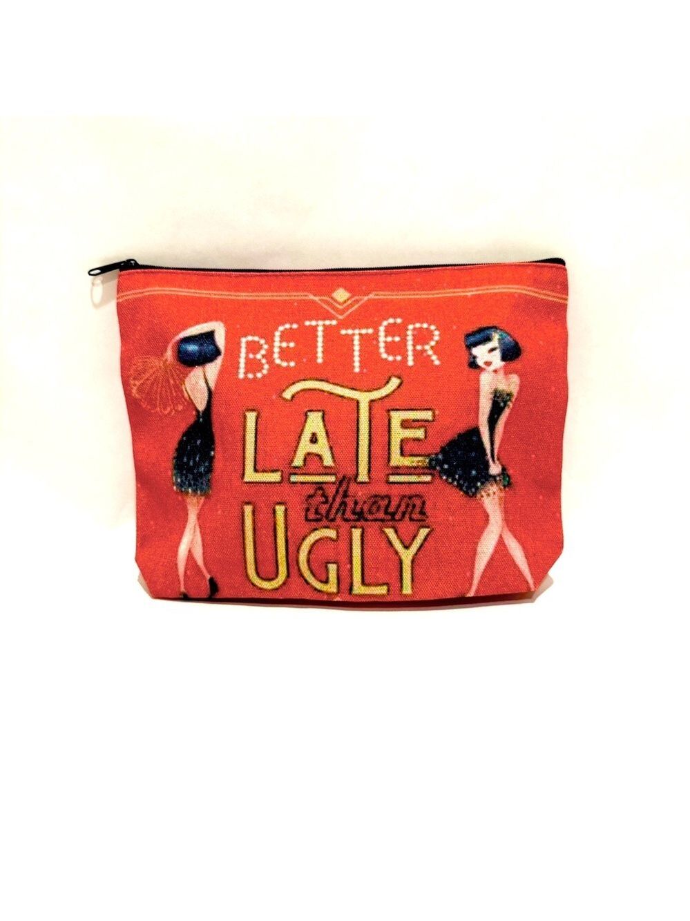 BETTER LATE THAN UGLY | New Zip Top Makeup Bag | NWT
